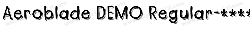 Aeroblade DEMO Regular字体转换